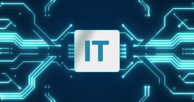  IT - Information Technology on a circuit board
