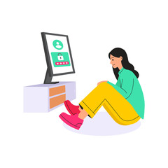 Login TV PNG image on Transparent Background.