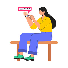 Watch login PNG image on Transparent Background.