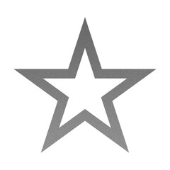 Obraz premium ​Abstract Grainy Gradient Star PNG. Single Five Pointed Star Icon with Retro Noise Texture. Trending Y2K Aesthetic Design Element for UI/Web Graphic
