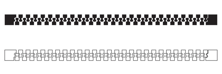  Zipper Isolated Design Element. Minimal  zipper element isolated on white background, useful for fashion design, apparel mockups, sewing concepts, and graphic compositions.   © KD Vector Studio