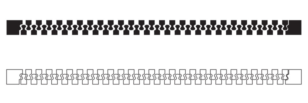  Zipper Isolated Design Element. Minimal  zipper element isolated on white background, useful for fashion design, apparel mockups, sewing concepts, and graphic compositions.

