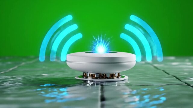 Sensor highlights humidity change in bathroom air with smart leak sensor in bathroom effect videos Mission Smart Home Devices (real