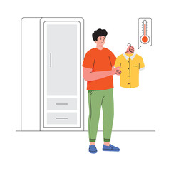 Smart Wardrobe System PNG image on Transparent Background.