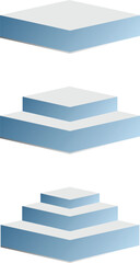 Stacked foam mattress layers illustration