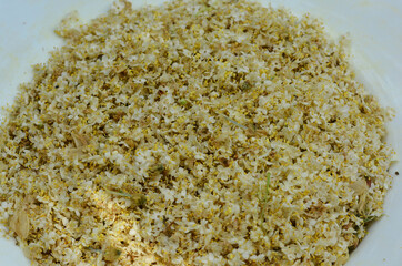 Fresh Elderflower Blossoms on Plate Sambucus Nigra Flowers for Herbal Tea Medicinal Remedies and Traditional Kvass