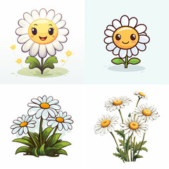 set of daisies