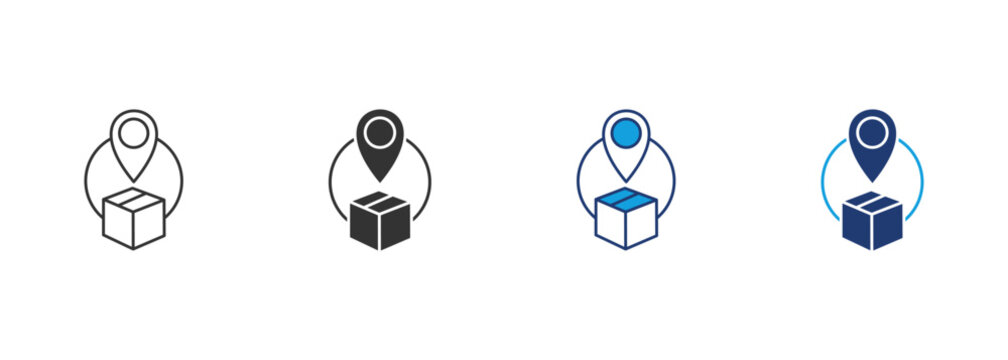 Tracking Icon Set Multiple Style Collection