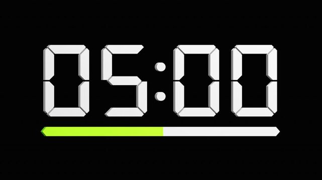 3D Countdown Timer 10 Second Animation | Alpha Loop