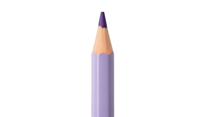 Isolated Purple Colored Pencil Sharpened for Art Class, Drawing or Writing, School Supply
