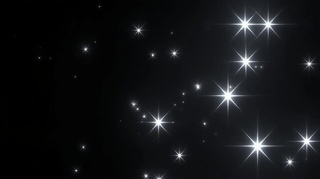 A beautiful dark night sky filled with numerous radiant sparkling stars creating a magical celestial background