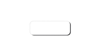 Simple Rectangular Label with Perforated Dashed Line Outline. Clean Graphic Design Element for Discount Vouchers, Gift Certificates, and Admission Tickets
