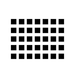 Calendar grid expanded spacing row silhouette vector illustration