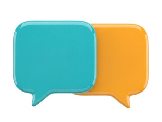 Naklejka premium Isolated communication bubbles design for modern communication, messaging apps, websites