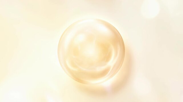 A radiant, luminous orb, seemingly suspended in a dreamy atmosphere, captivates the eye with its mesmerizing glow. This image exudes elegance and a sense of serenity.