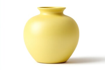 Beautiful Yellow Ceramic Vase Object Decoration Home Interior Design Element