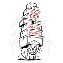 Struggling Under Heavy Workload: Concept of Professional Exhaustion and Anxiety