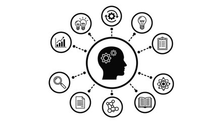 Business Innovation Concepts and Ideas Flowing from Human Mind