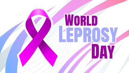 World leprosy day banner - , vector illustration
