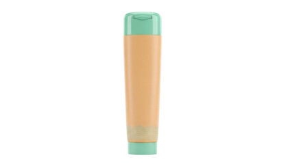 Isolated sunblock skin care tube. Beauty container for cream lotion cosmetic product