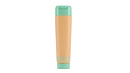 Isolated sunblock skin care tube. Beauty container for cream lotion cosmetic product