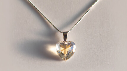 heart shaped diamond necklace