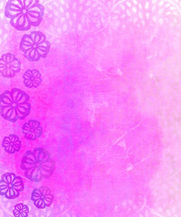 Hand-Painted Floral Watercolor Background &ndash; Soft Layered Flower Illustration