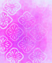 Hand-Painted Floral Watercolor Background &ndash; Soft Layered Flower Illustration