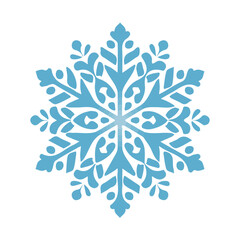 2D_icon_snowflake_decoration_isolated_Vector, eps, flat design, animation design, simple flat 2D icon, minimalist design, clipart, illustration.