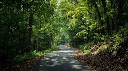 Fototapeta premium Road in the Forest
