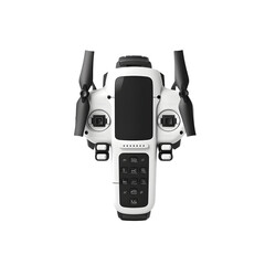 White Drone Controller on Black. Product showcase, Technology backdrop, Product photography.
