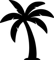 vector illustration of a palm tree palm tree silhouette