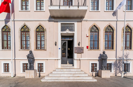 Nazilli, Turkey - December 11, 2025 : The Ethnography Museum street view in Nazilli Town of Turkey
