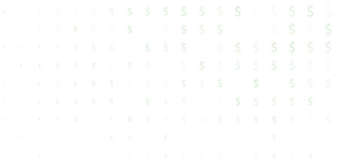 Dark Green vector background with signs of dollars. Modern geometrical abstract illustration with banking symbols.