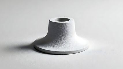 Minimalist Ceramic Cone Shape Isolated Object Design