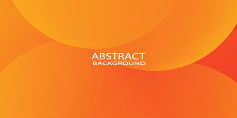 Minimal geometric background. Orange elements with fluid gradient. Dynamic shapes composition. Eps10 vector