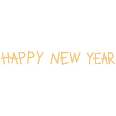 Happy New Year Typography Design