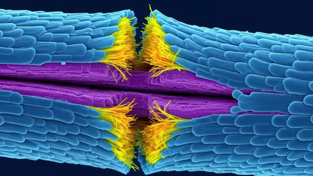 Alopecia Areata Follicle Immune Infiltration Ion-abrasion Scanning Electron Micrograph
