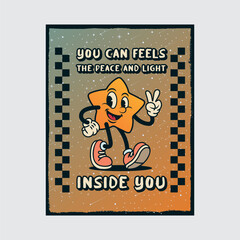 Simple and Fun Cartoon Mascot Character With Beautiful Phrase