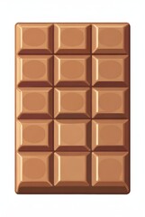 Fototapeta premium chocolate 3d rendering isolated on white background cartoon plastic style icon