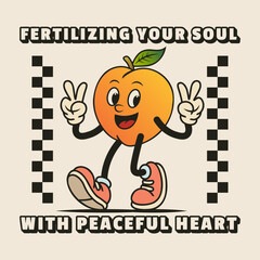 Simple and Fun Cartoon Mascot Character With Beautiful Phrase