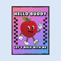 Simple and Fun Cartoon Mascot Character With Beautiful Phrase