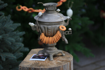 traditional samovar for tea drinking