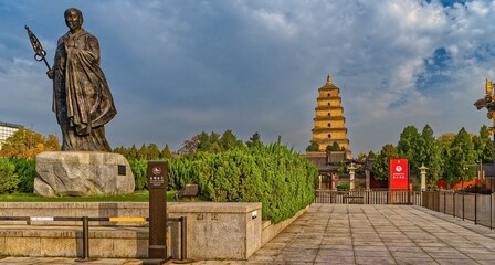 Asia, China, Xi'an, Great Wild Goose Pagoda,