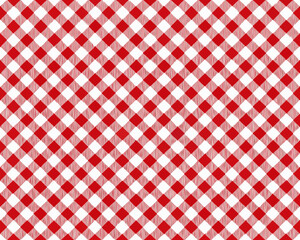 A vibrant red and white checkered pattern fills the entire frame