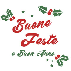scritta auguri buone feste natale capodanno felice anno nuovo