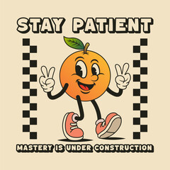 Simple and Fun Cartoon Mascot Character With Beautiful Phrase