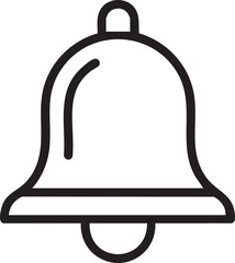 Simple bell icon for notifications and alerts