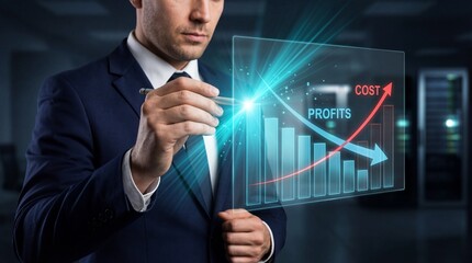 Business growth strategies corporate environment financial analysis professional insight graphical visualization profit optimization