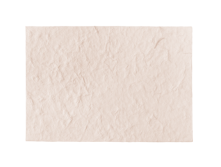 White textured crumbled paper, a blank empty rectangular sheet providing on space background transparent copy